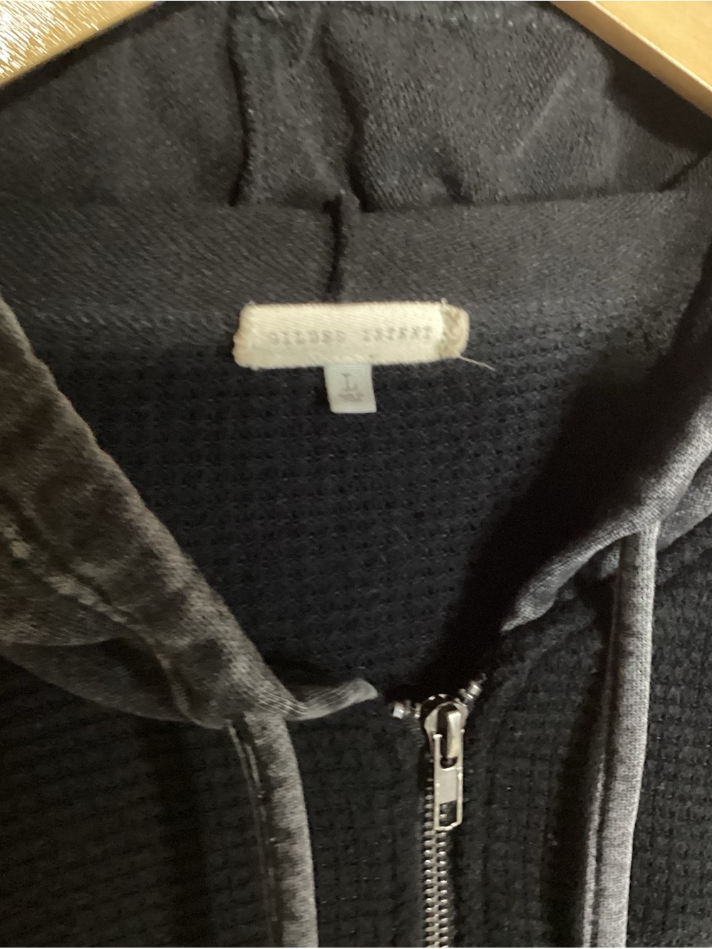 Gilded Intent from Buckle Black and Charcoal Zip-Up Hoodie Sweater - Picture 2 of 3